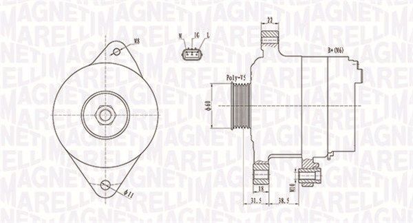 MAGNETI MARELLI Laturi 063731893010